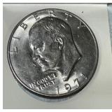1971 Eisenhower Silver Dollar Coin