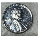 1943 D Steel Wheat Penny