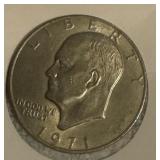 1971 Eisenhower Silver Dollar