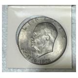 1776-1976 Eisenhower Bicentennial Silver Dollar