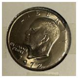 1972 Eisenhower Silver Dollar