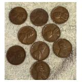 1945 D Lincoln Wheat Pennies