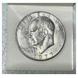 1977 Eisenhower Silver Dollar