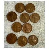 1942 Lincoln Wheat Cents,
