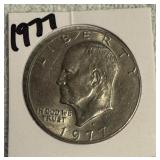 1977 Eisenhower Silver Dollar