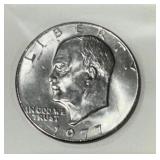 1977 Eisenhower Silver Dollar