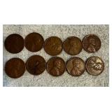 1945 D Wheat Pennies