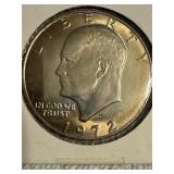 1972 Eisenhower Silver Dollar