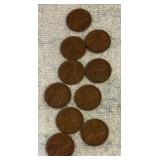 1940 Wheat Pennies,