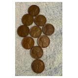 1950 D Wheat Penny Coins