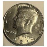 1981 Kennedy Half Dollar