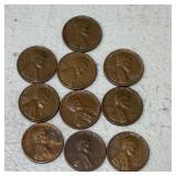 1947 D Lincoln Wheat Pennies