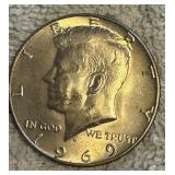 1969 D Kennedy Half Dollar