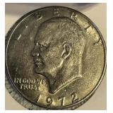 1972 Eisenhower Silver Dollar