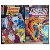 Justice League Europe #26 and Quasar #11 Comics