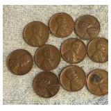 1954 D Lincoln Wheat Pennies