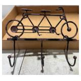 Iron Bicycle-Themed Wall Hook Rack