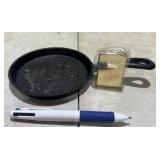 Cast Iron Pan & Doral Lighter