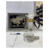 Silhouette Art & Glass Pitcher Set