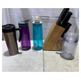 Cutlery Block & Tumblers