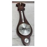 Banjo Style Barometer and Clock
