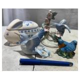 Ceramic Birds &ï¿½Bunny Decor