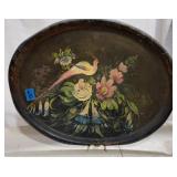 Tin Tray With Floral Motif