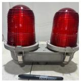 Aircraft Dual Red Warning Beacon