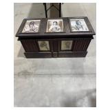 Wooden Chest with Native American