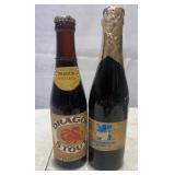 Vintage Dragon Stout & Lowenbrau Bottles
