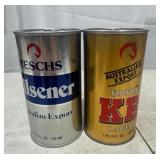 Reschs and Tooth KB Lager Beer Cans