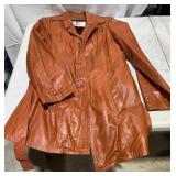 Brown Leather Coat