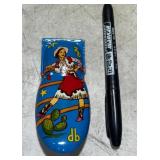 Vintage Tin Cowboy Clicker