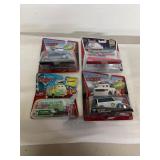 4 Disney Pixar Cars Chase Die-Cast Toys