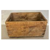 Wooden Crate With Vintage Tools Inside