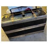 Black Wooden Storage Trunk