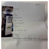 Blue Sunoco Replica Gas Pump, NIB