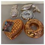 Five Decorative Cake Molds