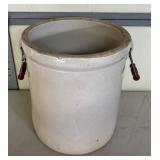 Six-Gallon Stoneware Crock With Crown Mark