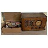 Restored Vintage Radio With Spare Parts