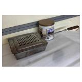 Metal Popcorn Popper and Popcorn Tin