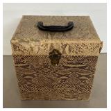 Snake-Skin Style Record Box With Records
