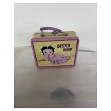 Betty Boop Metal Lunchbox with Floral Design