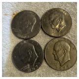 1977 Eisenhower One Dollar Coins Set