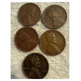 1944 D Lincoln Wheat Pennies