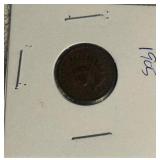 1905 Indian Head One-Cent Coin