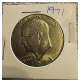 1971 Eisenhower Dollar Coin