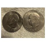 1974 Eisenhower Dollar Coins