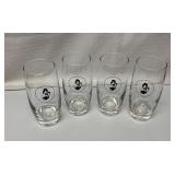 Four 6-Inch Playboy Glasses