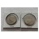 Two Kennedy Half Dollars in Holders